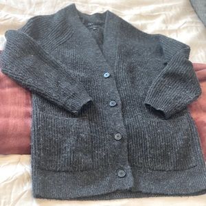 Gray wool blend thick cardigan from gap (size M)